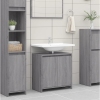 Armario de baño madera contrachapada gris Sonoma 60x33x61 cm