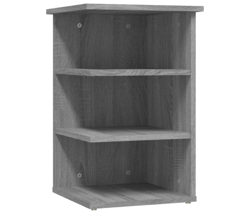 Mueble auxiliar madera contrachapada gris Sonoma 35x35x55 cm