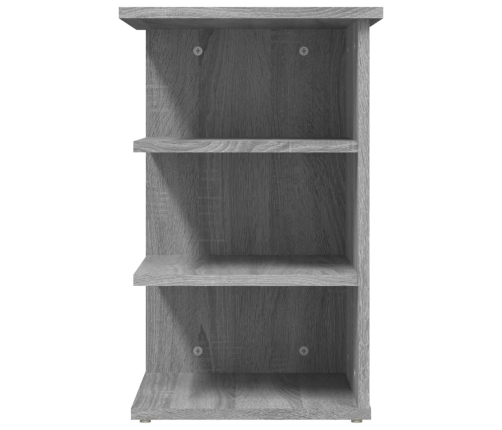 Mueble auxiliar madera contrachapada gris Sonoma 35x35x55 cm