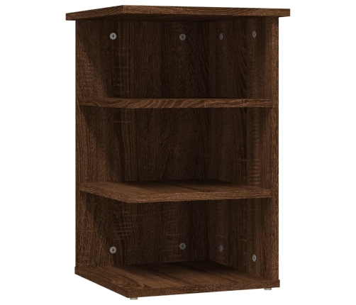 Mueble auxiliar madera contrachapada roble marrón 35x35x55 cm