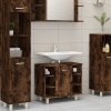 Armario de baño madera contrachapada roble ahumado 60x32x53,5cm