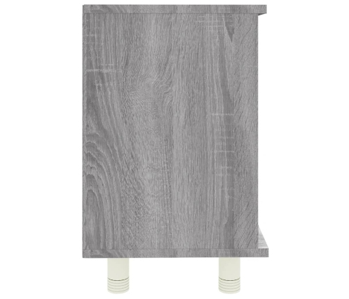 Armario de baño madera contrachapada gris Sonoma 60x32x53,5 cm