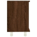 Armario de baño madera contrachapada marrón roble 60x32x53,5 cm