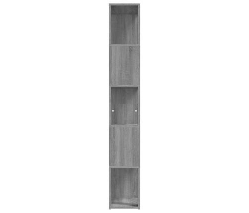 vidaXL Estantería de madera contrachapada gris Sonoma 45x24x160 cm