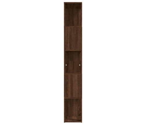 vidaXL Estantería de madera contrachapada marrón roble 45x24x160 cm