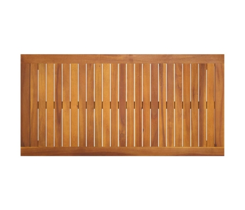 Mesa de jardín madera maciza de acacia 110x55x67 cm