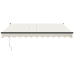 Toldo retráctil aluminio y tela color crema 3,5x2,5 m