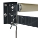 Toldo retráctil aluminio y tela color crema 3,5x2,5 m