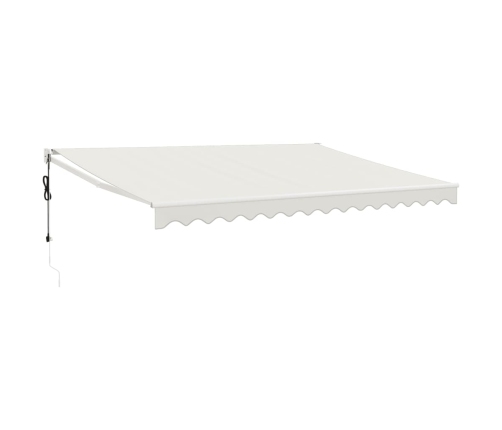 Toldo retráctil automático color crema 4,5x3 m