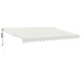 Toldo retráctil automático color crema 4,5x3 m