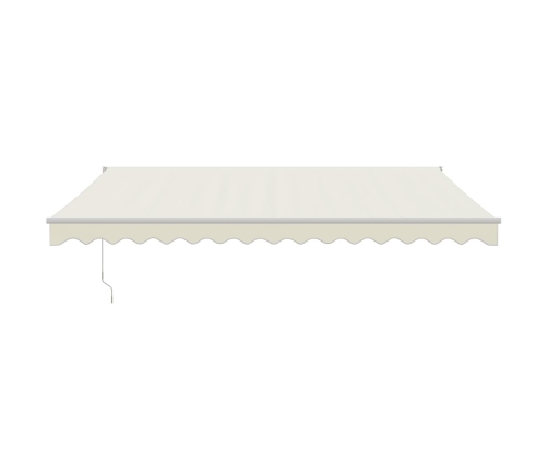 Toldo retráctil automático color crema 4,5x3 m