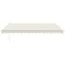 Toldo retráctil automático color crema 4,5x3 m