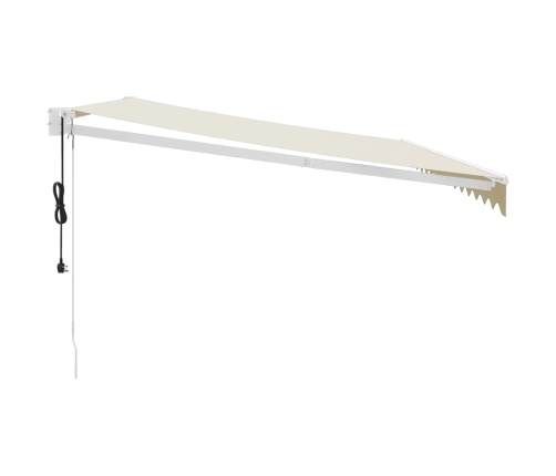 Toldo retráctil automático color crema 4,5x3 m