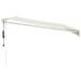 Toldo retráctil automático color crema 4,5x3 m