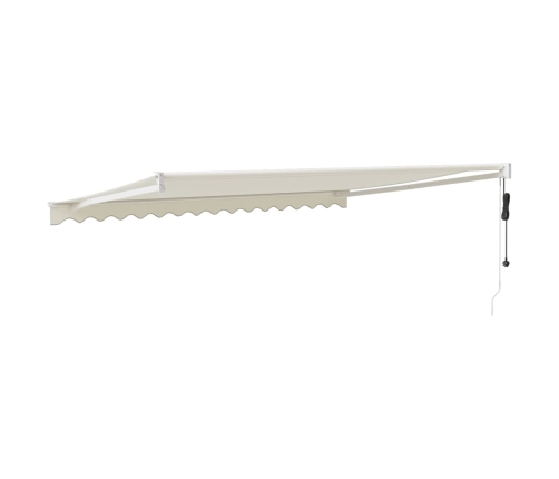 Toldo retráctil automático color crema 4,5x3 m