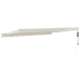Toldo retráctil automático color crema 4,5x3 m