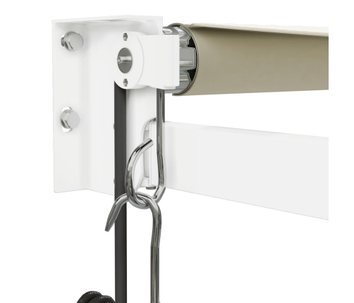 Toldo retráctil automático color crema 4,5x3 m
