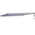 Toldo retráctil automático azul y blanco 5x3 m