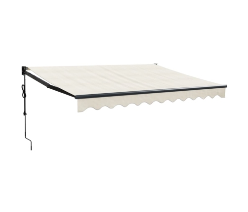 Toldo retráctil automático color crema 3x2,5 m
