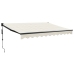 Toldo retráctil automático color crema 3x2,5 m