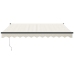 Toldo retráctil automático color crema 3x2,5 m