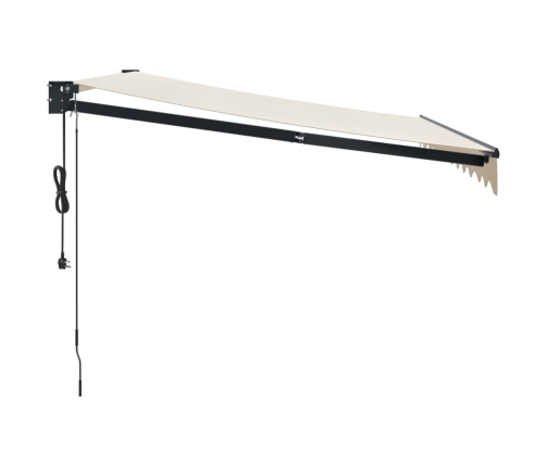 Toldo retráctil automático color crema 3x2,5 m