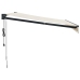 Toldo retráctil automático color crema 3x2,5 m