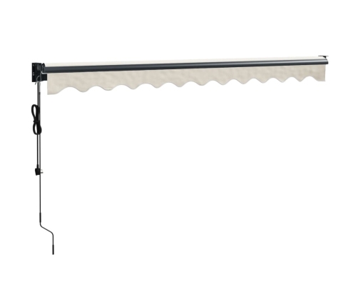 Toldo retráctil automático color crema 3x2,5 m