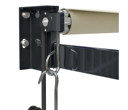 Toldo retráctil automático color crema 3x2,5 m