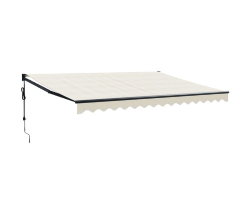Toldo retráctil automático color crema 4,5x3 m