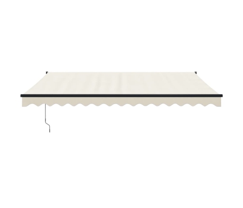 Toldo retráctil automático color crema 4,5x3 m