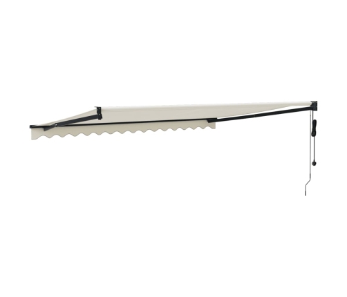 Toldo retráctil automático color crema 4,5x3 m