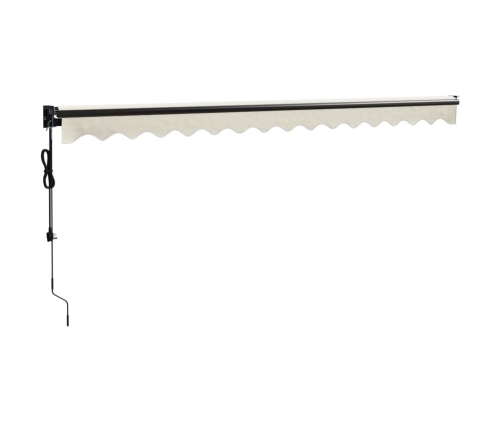 Toldo retráctil automático color crema 4,5x3 m