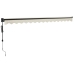 Toldo retráctil automático color crema 4,5x3 m