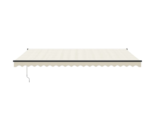 Toldo retráctil automático color crema 5x3 m