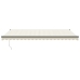 Toldo retráctil automático color crema 5x3 m