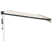 Toldo retráctil automático color crema 5x3 m