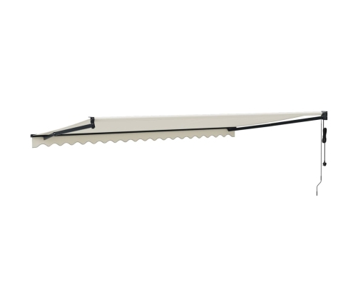 Toldo retráctil automático color crema 5x3 m