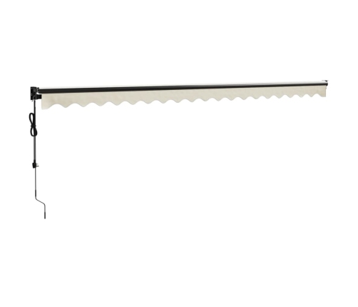 Toldo retráctil automático color crema 5x3 m