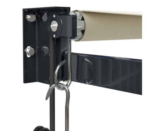 Toldo retráctil automático color crema 5x3 m