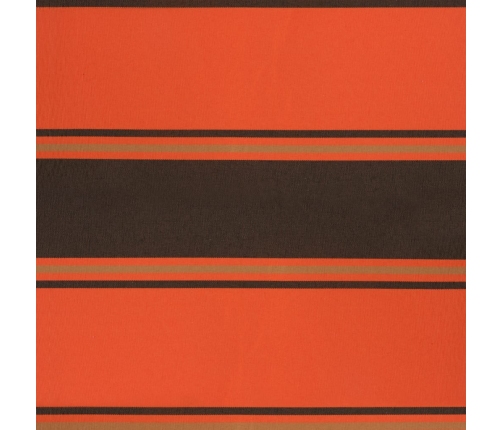 Toldo retráctil automático naranja y marrón 4,5x3 m