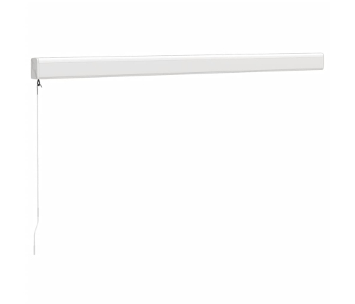 Toldo retráctil aluminio y tela azul y blanco 3x2,5 m