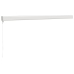 Toldo retráctil aluminio y tela azul y blanco 4x3 m