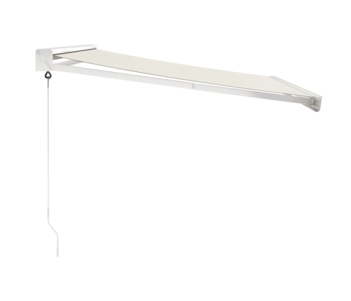 Toldo retráctil aluminio y tela color crema 3,5x2,5 m