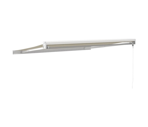 Toldo retráctil aluminio y tela color crema 3,5x2,5 m
