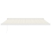 Toldo retráctil aluminio y tela color crema 4x3 m