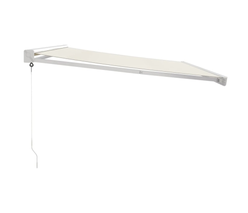 Toldo retráctil aluminio y tela color crema 4x3 m