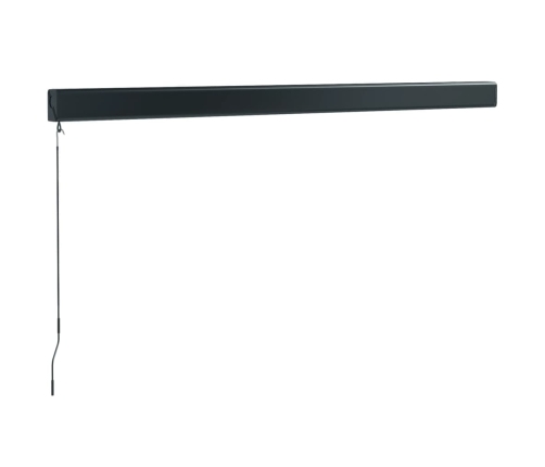 Toldo retráctil aluminio y tela azul y blanco 3x2,5 m