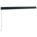 Toldo retráctil aluminio y tela azul y blanco 3x2,5 m