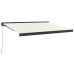 Toldo retráctil aluminio y tela color crema 3,5x2,5 m